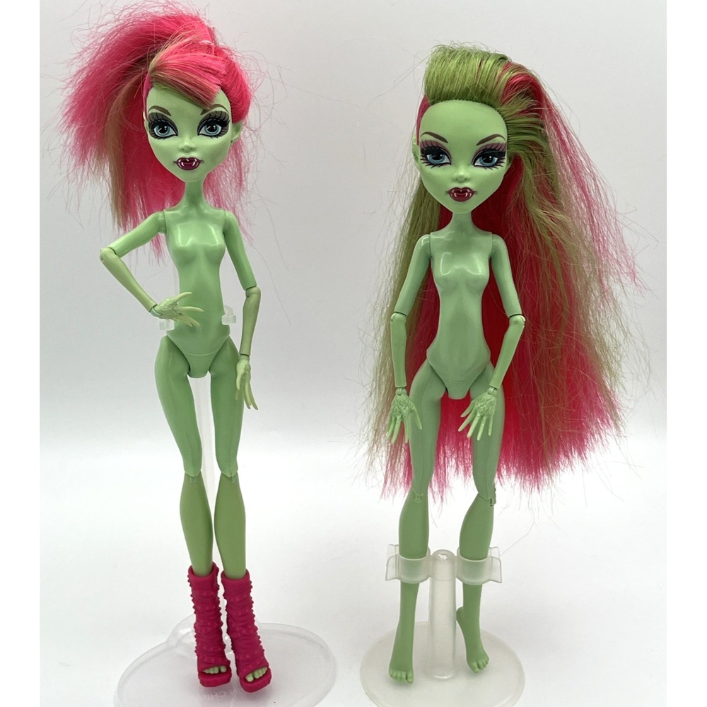 Monster High Venus McFlytrap Doll Lot 2 Ghouls Spirit Mattel OOAK TLC